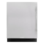 True ADA Height 24 Inch 5 Cu. Ft. Left Hinge Undercounter Outdoor Refrigerator - Stainless Steel - TURADA-24-LS-A~S