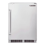 Twin Eagles 24-Inch 5.1 Cu. Ft. Outdoor Rated Compact Refrigerator with Lock - TE24F