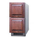 Summit 15-Inch 2.8 Cu. Ft. ADA Compliant Outdoor Double Drawer Compact Refrigerator - ADRD15OS - Image 4