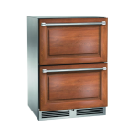 Perlick 24-Inch Signature Series Stainless Steel Panel Ready Outdoor Refrigerated Drawers w/ Door Lock - HP24RO-4-6DL - Image 2