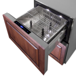 Summit 24-Inch 3.32 Cu. Ft. 2-Drawer Refrigerator-Freezer, ADA Compliant - Custom Panel - ADRF244CSS - Image 4