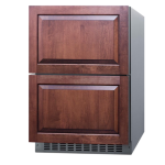 Summit 24-Inch 3.7 Cu. Ft. 2-Drawer All-Refrigerator, ADA Compliant - Custom Panel - ADRD241CSS - Image 2