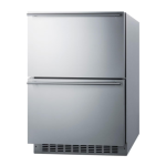 Summit 24-Inch 3.7 Cu. Ft. 2-Drawer All-Refrigerator, ADA Compliant - Custom Panel - ADRD241CSS - Image 7
