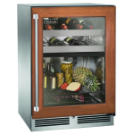 Perlick 24-Inch Signature Series Stainless Steel Panel Ready Glass Door Outdoor Dual Zone Refrigerator/Wine Reserve w/ Door Lock - Right Hinged - HP24CO-4-4RL - Image 2