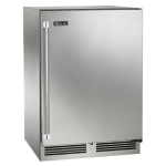 Perlick 24-Inch Signature Series Stainless Steel Outdoor Dual Zone Refrigerator/Wine Reserve w/ Door Lock - Right Hinged - HP24CO-4-1RL