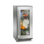Perlick 15-Inch Signature Series Marine & Coastal Series Stainless Steel Glass Door Outdoor Refrigerator - Right Hinge - HP15RM-4-3R