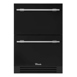True 24 Inch 5.4 Cu. Ft. Outdoor Refigerator Drawer - Matte Black w/ Stainless Steel Handles - TUR-24D-OP-C~DSK-027-H04