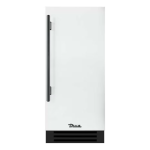 True 15 Inch 3.14 Cu. Ft. Right Hinge Outdoor Refigerator - Matte White w/ Pewter Handles - TUR-15-R-OP-C~DSK-030-H05