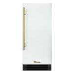 True 15 Inch 3.14 Cu. Ft. Right Hinge Outdoor Refigerator - Matte White w/ Brass Handles - TUR-15-R-OP-C~DSK-030-H01
