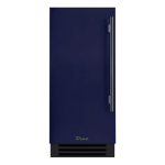 True 15 Inch 3.14 Cu. Ft. Left Hinge Outdoor Refigerator - Cobalt w/ Pewter Handles - TUR-15-L-OP-C~DSK-078-H05