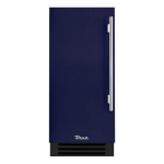 True 15 Inch 3.14 Cu. Ft. Left Hinge Outdoor Refigerator - Cobalt w/ Stainless Steel Handles - TUR-15-L-OP-C~DSK-078-H04