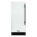 True 15 Inch 3.14 Cu. Ft. Left Hinge Outdoor Refigerator - Matte White w/ Pewter Handles - TUR-15-L-OP-C~DSK-030-H05