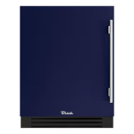 True ADA Height 24 Inch 5 Cu. Ft. Left Hinge Outdoor Refrigerator - Cobalt w/ Stainless Steel Handles - TURADA-24-LS-A~078-H04