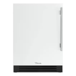 True 24 Inch 5.6 Cu. Ft. Left Hinge Outdoor Refrigerator - Matte White w/ Stainless Steel Handles - TUR-24-L-OP-C~DSK-030-H04