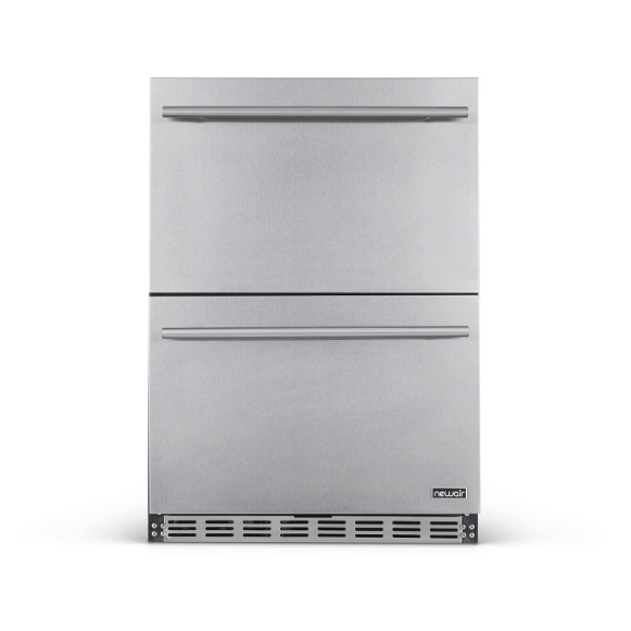 duttpack-39646 NewAir 24-Inch 4.1 Cu. Ft. Built-in 20 Bottle & 80 Can Dual Drawer Wine & Beverage Fridge - NOF100SS00 - Image 1