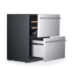 NewAir 24-Inch 4.1 Cu. Ft. Built-in 20 Bottle & 80 Can Dual Drawer Wine & Beverage Fridge - NOF100SS00 - Image 3