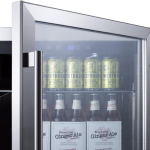 Summit Commercial 24-Inch 5.0 Cu. Ft. Outdoor Rated Built-In / Freestanding Beverage Center - SCR611GLOS - Image 3