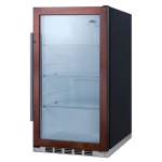 Summit Commercial 19-Inch 3.1 Cu. Ft. Shallow Depth Outdoor Rated Beverage Cooler - Black Cabinet / Custom Panel Ready - SPR489OSPNR - Image 2