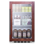Summit Commercial 19-Inch 3.1 Cu. Ft. Shallow Depth Outdoor Rated Beverage Cooler - Black Cabinet / Custom Panel Ready - SPR489OSPNR - Image 3