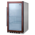 Summit Commercial 19-Inch 3.1 Cu. Ft. Shallow Depth Outdoor Rated Beverage Cooler - Stainless Steel Cabinet / Custom Panel Ready - SPR489OSCSSPNR - Image 2