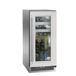 Perlick 15-Inch Signature Series Marine & Coastal Series Stainless Steel Panel Ready Glass Door Outdoor Beverage Center - Right Hinge - HP15BM-4-4R - Image 2