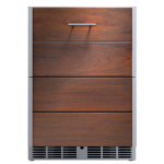 Kalamazoo Arcadia 24 Inch Outdoor Beverage Center - Left Hinge - Ipe Finish - K-HP24BO-2KDL-IPE-S4