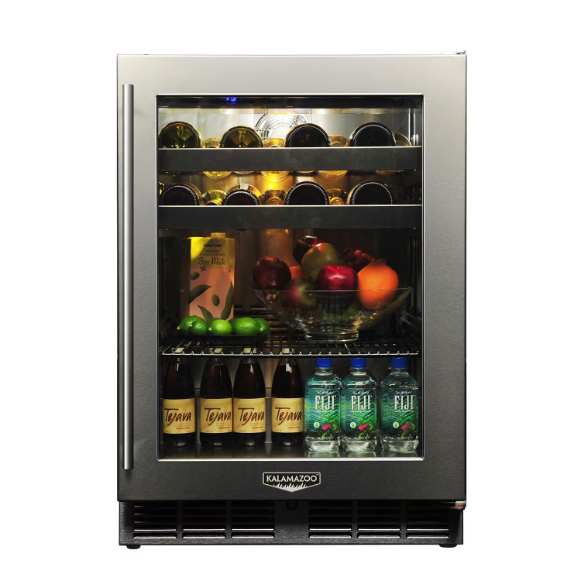 duttpack-39950 Kalamazoo Signature 24 Inch Outdoor Beverage Center - Right Hinge - Lock - Marine-Grade - K-HP24BO-4-3RL-M6 - Image 1