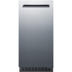 Summit Commercial 62 Lb. 15-Inch Outdoor Rated Clear Ice Maker With Drain Pump - Stainless Steel - BIM68OSPUMP - Image 2