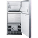 Summit Commercial 62 Lb. 15-Inch Outdoor Rated Clear Ice Maker With Drain Pump - Custom Panel Ready - BIM68OSPUMPIF - Image 3