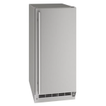 U-Line 15-Inch 55 Lb. Outdoor Rated Clear Ice Maker w/ Pump - Stainless Steel - UOCP115-SS01B