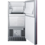 Summit Commercial 62 Lb. 15-Inch Outdoor Rated Clear Ice Maker With Gravity Drain - Custom Panel Ready - BIM68OSGDRIF - Image 3