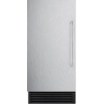 Summit 50 Lb. 15-Inch ADA Compliant Commercial Rated Ice Maker - Stainless Steel / Black Cabinet - BIM44GADA