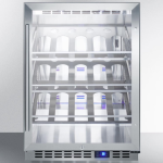 Summit Commercial 24-Inch 20 Bottle Built-In / Freestanding Outdoor Rated Wine Cellar - SCR611GLOSCH - Image 2