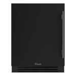 True ADA Height 24 Inch 40 Bottle Left Hinge Outdoor Wine Cabinet - Matte Black w/ Pewter Handle - TUWADA-24-LS-A~027-H05