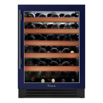True 24 Inch 45 Bottle Right Hinge Glass Door Outdoor Wine Cabinet - Cobalt w/ Pewter Handle - TWC-24-R-OG-C~DSK-078-H05