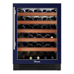 True 24 Inch 45 Bottle Right Hinge Glass Door Outdoor Wine Cabinet - Cobalt w/ Stainless Steel Handle - TWC-24-R-OG-C~DSK-078-H04