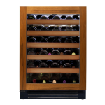 True 24 Inch 45 Bottle Left Hinge Glass Door Outdoor Wine Cabinet - Overlay Ready - TWC-24-L-OG-C