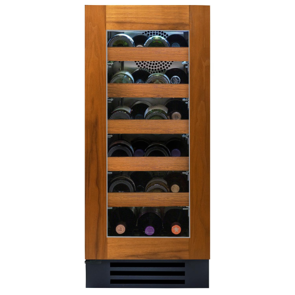 duttpack-40636 True 15 Inch 23 Bottle Left Hinge Glass Door Outdoor Wine Cabinet - Overlay Ready - TWC-15-L-OG-C - Image 1