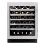 True ADA Height 24 Inch 40 Bottle Left Hinge Glass Door Outdoor Wine Cabinet - Stainless Steel - TUWADA-24-LG-A~S