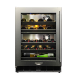 Kalamazoo Signature 24 Inch Dual-Zone Outdoor Wine Chiller - Left Hinge - Lock - K-HP24DO-4-3LL-S4