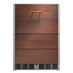 Kalamazoo Arcadia 24 Inch Dual-Zone Outdoor Refrigerator / Wine Chiller - Left Hinge - Ipe Finish - Marine-Grade - K-HP24CO-2KDL-IPE-M6