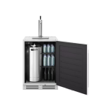 Zephyr Presrv 24 Inch Outdoor Kegerator & Beverage Cooler Double Tap w/ Line Cleaning Kit - PRKB24C01AS-OD - Image 6