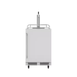 Zephyr Presrv 24 Inch Outdoor Kegerator & Beverage Cooler Double Tap on Rolling Casters w/ Line Cleaning Kit - PRKB24C01AS-OD - Image 2