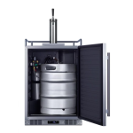 Summit Commercial Outdoor Rated Single Tap Beer Dispenser / Kegerator w/ Shelves - SBC683OS - Image 5