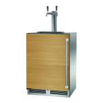 Perlick 24-Inch Signature Series Stainless Steel Panel Ready Dual Tap Outdoor Beverage Dispenser - Left Hinged - HP24TO-4-2L-2 - Image 2