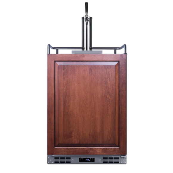 duttpack-40814 Summit 24-Inch 5.6 Cu. Ft. Built-In Kegerator - Custom Panel - SBC682PNR - Image 1