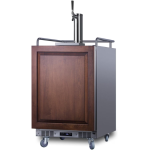 Summit 24-Inch 5.6 Cu. Ft. Built-In Kegerator - Custom Panel - SBC682PNR - Image 3