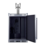 Summit Commercial Outdoor Rated Triple Tap Beer Dispenser / Kegerator w/ Shelves- SBC683OSTRIPLE - Image 4