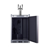 Summit 24-Inch 5.6 Cu. Ft. Built-In Kegerator - Custom Panel - SBC682PNRTRIPLE - Image 3