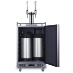Summit 24-Inch 5.6 Cu. Ft. Built-In Nitro Coffee Kegerator - Custom Panel - SBC682PNRNCFTWIN - Image 4